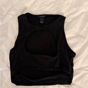 Publik Cutout Crop tank Top